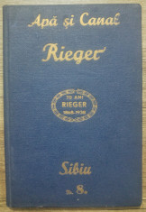 Catalog Fabricile de Masini And. Rieger S.A. Sibiu// 1938 foto