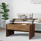 Cumpara ieftin Măsuță de cafea, stejar maro, 80x50,5x41,5 cm, lemn prelucrat