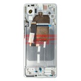 LCD+Touchscreen cu Rama MOTOROLA Edge 30 Fusion WHITE Original Service Pack