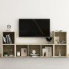 Gossi set de dulapuri tv, 3 piese, stejar sonoma, lemn prelucrat