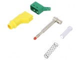 Mufă banană 4mm 32A galben-verde 2,5mm2