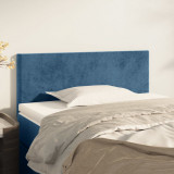 VidaXL Tăblie de pat, albastru &icirc;nchis, 90x5x78/88 cm, catifea