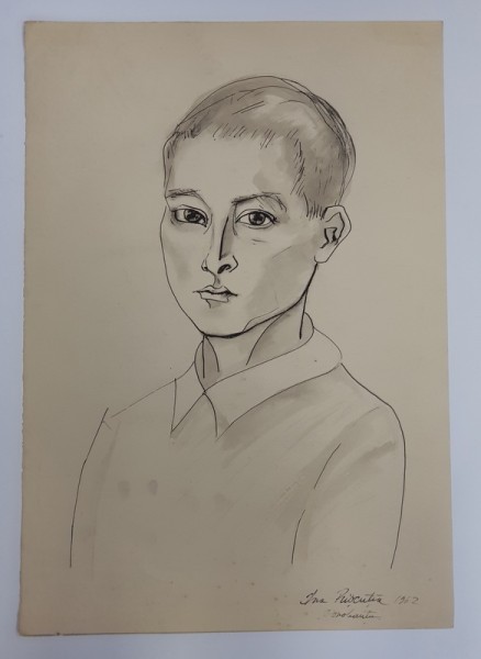 ADOLESCENT , DESEN de C. RISCUTIA , DATAT 1962