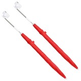 vidaXL Umbrelă cu clemă 2 pcs Roșu cărămiziu &Oslash; 105 x 86 cm 42041278