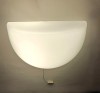 Aplică Art Deco Mid Century Opalină Vintage Italia &#039;70, E27, 22.5cm, Sticlă, Corp de Iluminat, Colectie Personală