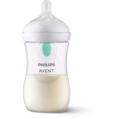 Biberon Philips Avent Natural Response SCY673/01, cu dispozitiv anticolici AirFree, 260 ml, tetina care functioneaza ca sanul mamei, cu debit 3, tetin