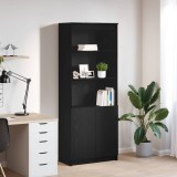 VidaXL Tablou Stejar negru 70x35x180 cm Lemn prelucrat
