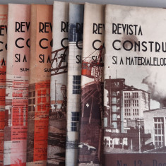 REVISTA CONSTRUCTIILOR SI A MATERIALELOR DE CONSTRUCTII - 1959 - 8 numere