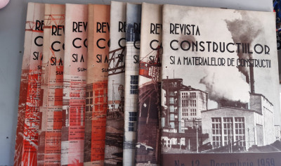 REVISTA CONSTRUCTIILOR SI A MATERIALELOR DE CONSTRUCTII - 1959 - 8 numere foto