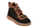Ghete GRYXX negre, 3432736, din piele intoarsa
