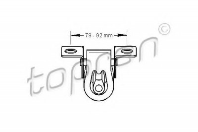 Suport, toba esapament VW POLO (6N2) (1999 - 2001) TOPRAN 103 025 foto