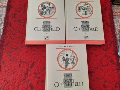 CHARLES DICKENS - VIATA LUI DAVID COPPERFIELD 3 VOLUME CARTONATE, rf1/1 foto