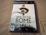 The History channel great Battles of Rome pentru PS2, original, PAL, Actiune, Single player, 12+