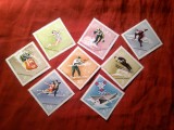 Serie Ungaria 1968 - Sport - Olimpiada iarna Grenoble , 8 valori
