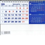 Calendar de birou, 6 file, triptic, 2026