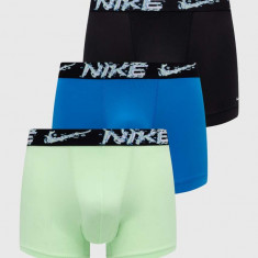 Nike boxeri 3-pack barbati, culoarea verde