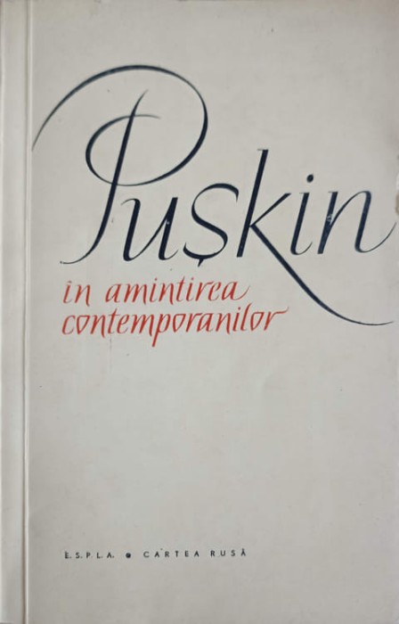IN AMINTIREA CONTEMPORANILOR-A.S. PUSKIN-182337
