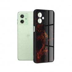 Husa pentru Motorola Moto G54 - Techsuit Glaze Series - Red Nebula