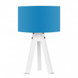 Cumpara ieftin Lampa Casa Parasio, 25x25x45 cm, 1 x E27, 60 W, albastru/alb
