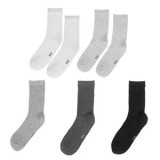 Set de Sosete Ribbed Mixte &ndash; Culori Alb, Negru, Gri pentru Femei, CMCLASS