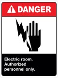 Danger electrical room authorized personnel only