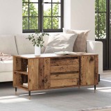 VidaXL Masă de cafea Lemn vechi 102 x 44.5 x 50 cm Lemn compozit