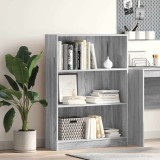 vidaXL Bibliotecă, gri sonoma, 80x24x109 cm, lemn prelucrat 857840