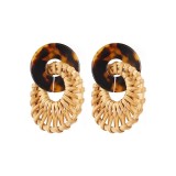 Cercei creole din rafie