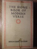 THE HOME BOOK OF MODERN VERSE-COMPILED AND ARRANGED BY BURTON EGBERT STEVENSON