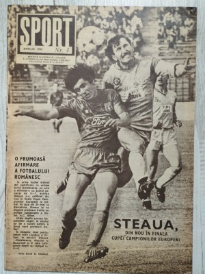Revista SPORT nr. 4 - Aprilie 1989 - Steaua Bucuresti foto