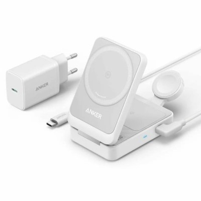 Statie de Alimentare pentru Apple, 15W + Incarcator si Cablu Type-C - Anker (B2557321) - White foto