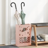 vidaXL Suport pentru umbrele roz 28x12x41 cm din oțel