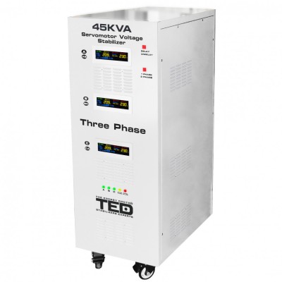 Stabilizator retea maxim 45KVA-SVC cu servomotor trifazat-trifazat TED000170 SafetyGuard Surveillance foto