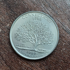 M3 C50 - Quarter dollar - sfert dolar - 1999 - Connecticut - D - America USA