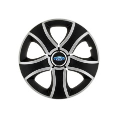 Set 4 Capace Roti 14 inchi (R14) Bis Gri-Negru, Compatibile Cu Ford