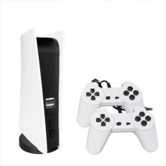 Consola de jocuri video, conectivitate wireless, cu 2 controller wireless, cu 200 de jocuri incorporate, alb