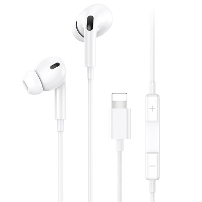 Handsfree Casti In-Ear Usams EP-41, Cu microfon, Lightning, Alb foto