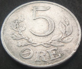 Cumpara ieftin Moneda istorica 5 ORE - DANEMARCA, anul 1941 *cod 1436 B, Europa, Aluminiu