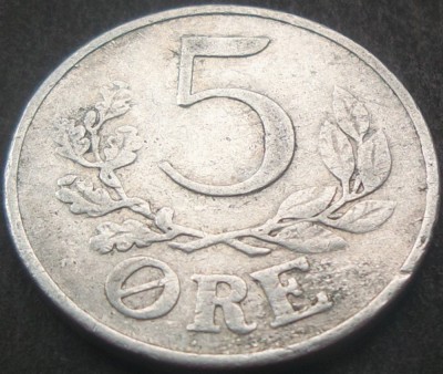 Moneda istorica 5 ORE - DANEMARCA, anul 1941 *cod 1436 B foto