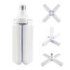 Lampa LED Pliabila 50W, 4 Brate Reglabile, Soclu E27, 6500K, Alb, Iluminat Economic Interior Exterior