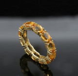 Inel Aur18K Pietre Citrin 4,4 Crt