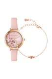 Ted Baker ceas și brățară femei, culoarea roz, BKG028100