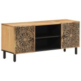 Cumpara ieftin Comoda TV, 105x33x46 cm, lemn masiv de mango