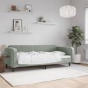 VidaXL Cadru de pat, gri deschis, 90x190 cm, catifea 354099