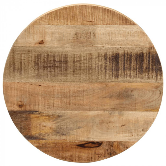 Blat de masa rotund, &Oslash; 50x3,8 cm, lemn masiv de mango brut GartenMobel Dekor