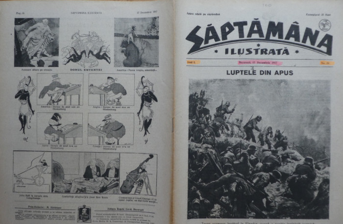 Saptamana ilustrata, nr. 24, 1918, reportaj despre predarea orasului Bucuresti