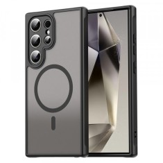 Husa MagSafe pentru Samsung Galaxy S24 Ultra S928, Techsuit, HaloFrost II, Neagra