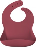 Cumpara ieftin Baveta Basic Bib Minikoioi, 100% Premium Silicone &acirc;&euro;&ldquo; Velvet Rose