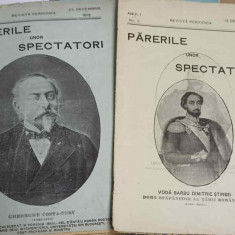 REVISTA PERIODICA. PARERILE UNOR SPECTATORI NR. 5, 7-VODA BARBU, DIMITRIE STIRBEI; GHEORGHE COSTA-FORU