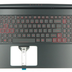 Carcasa superioara cu tastatura palmrest Laptop, Acer, Nitro 5 AN517-55, 6B.QAZN2.001, cu iluminare, pentru RTX 3050, 3060, layout US